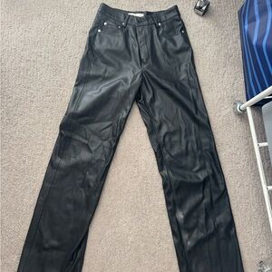 Black Leather Pants